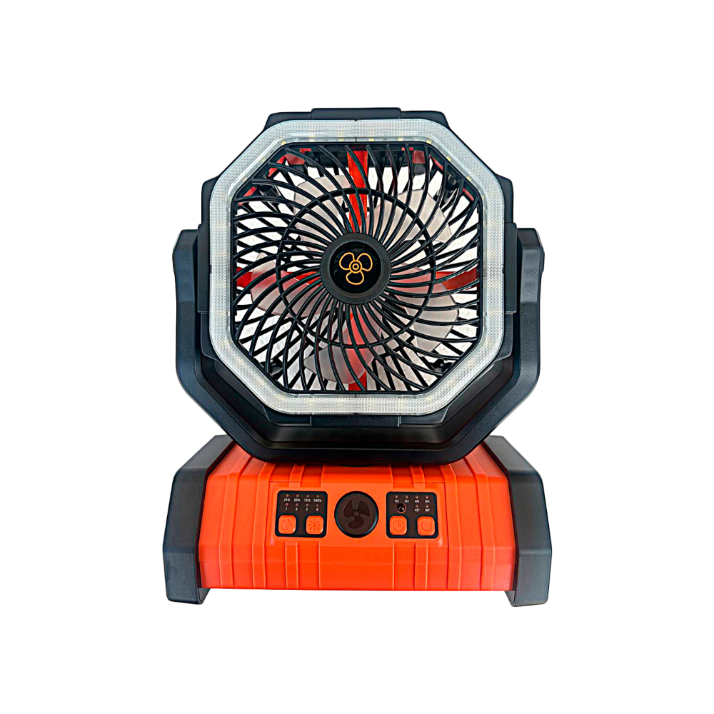 Ventilador portatil recargable con linterna LED 20000 mAh